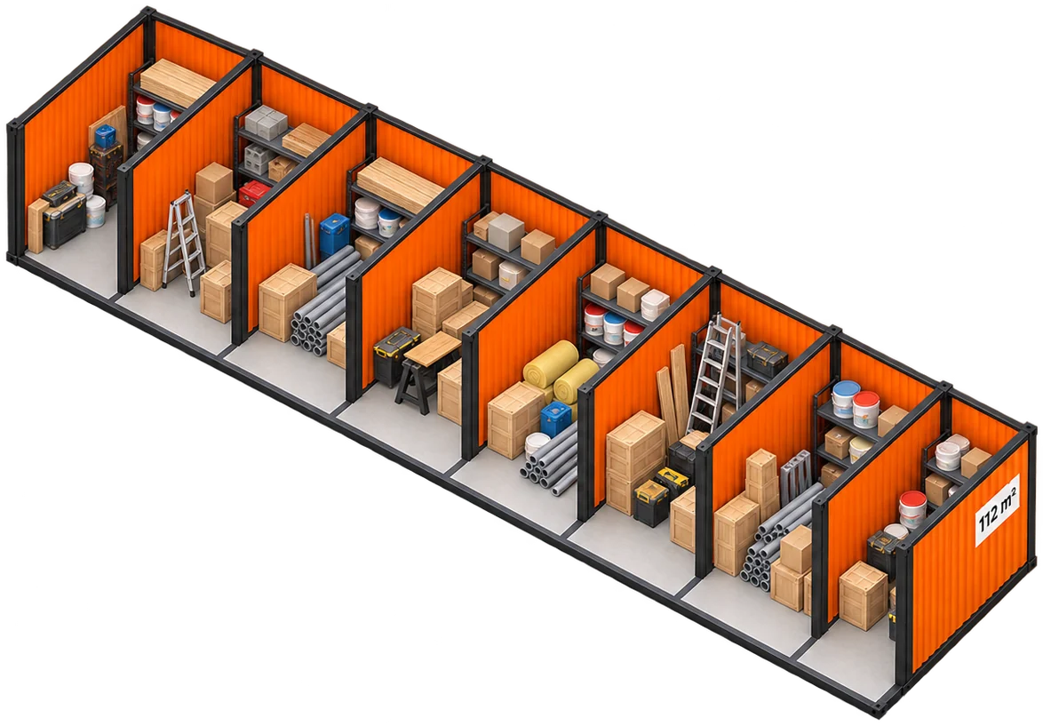 Bodega de 112 m²