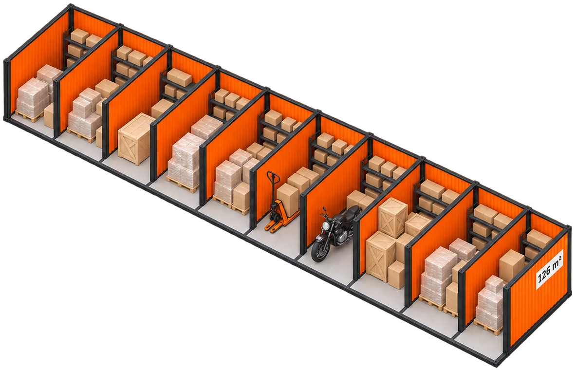 Bodega de 126 m²