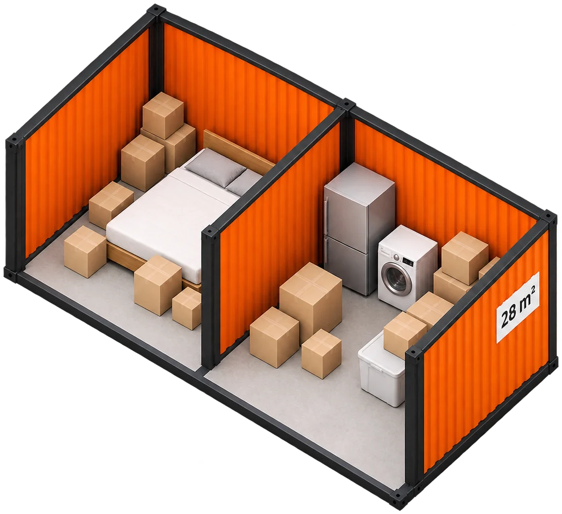 Bodega de 28 m²