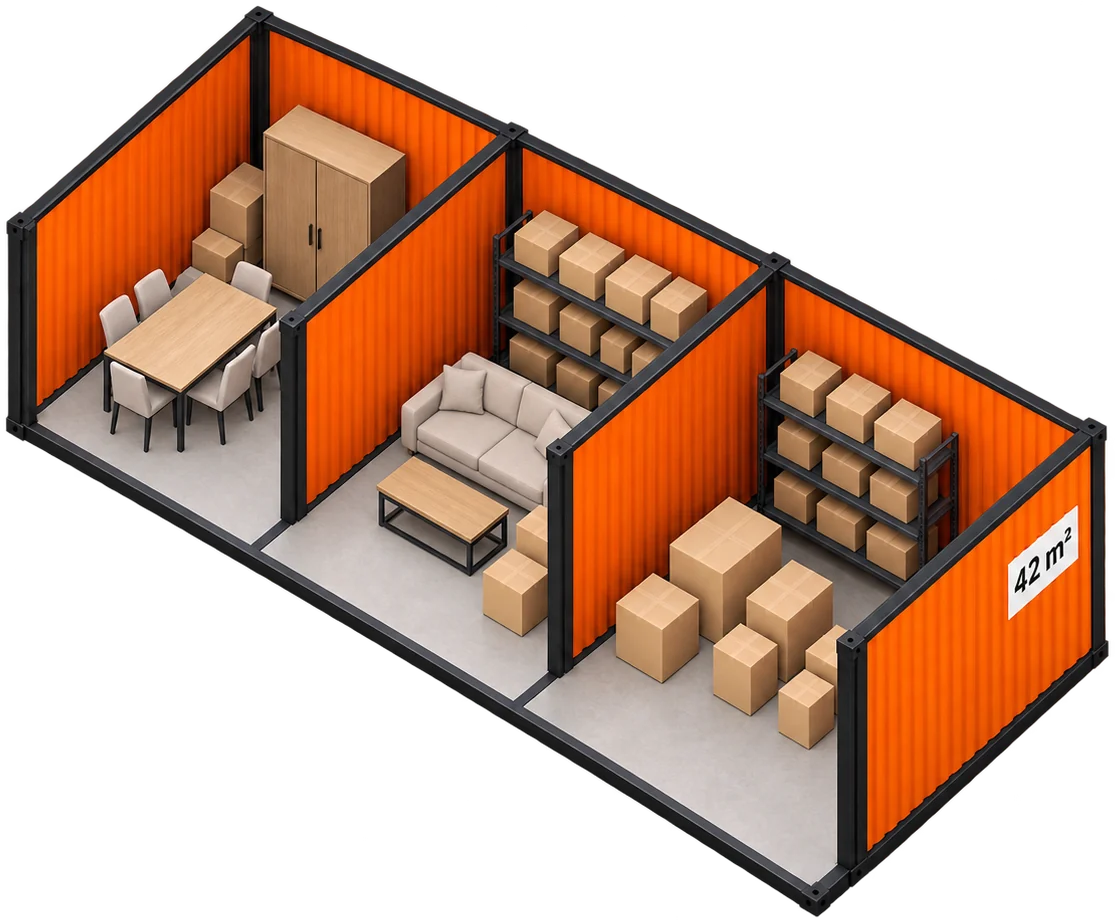 Bodega de 42 m²