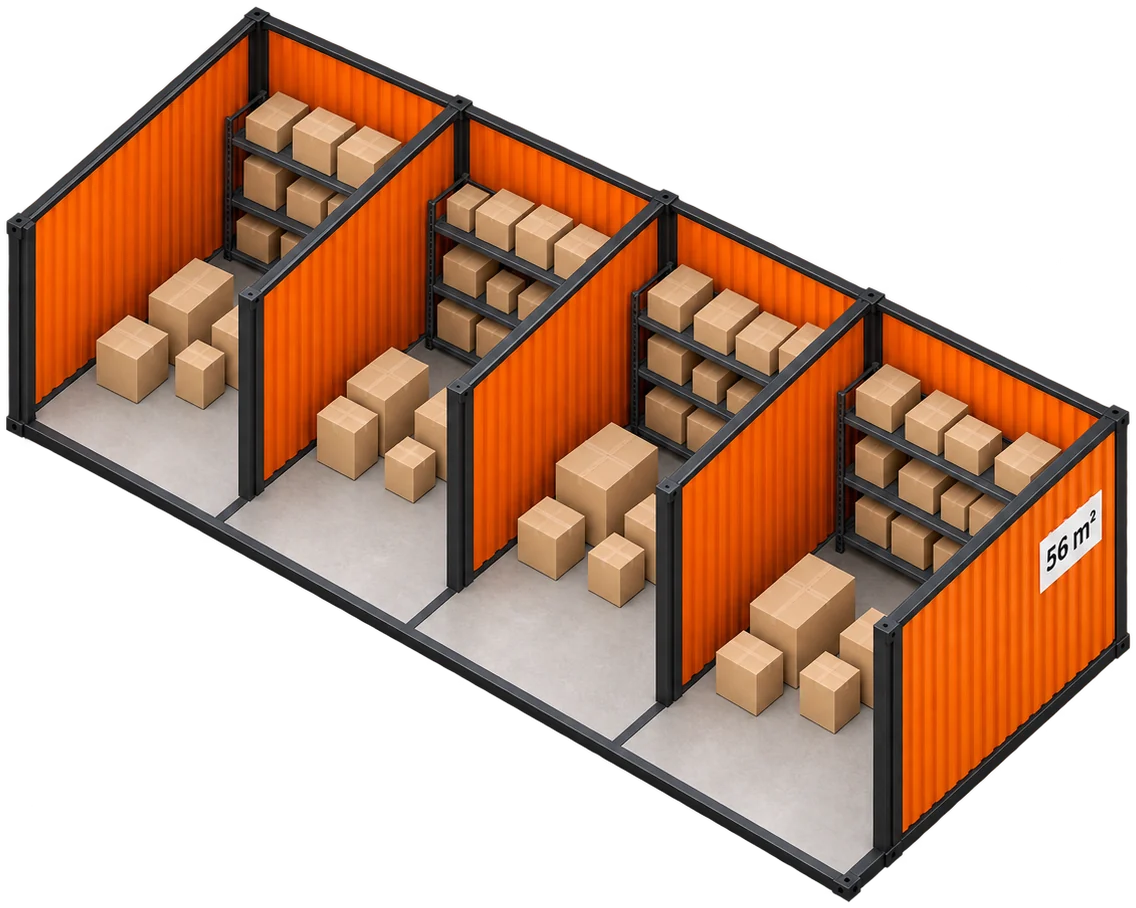 Bodega de 56 m²