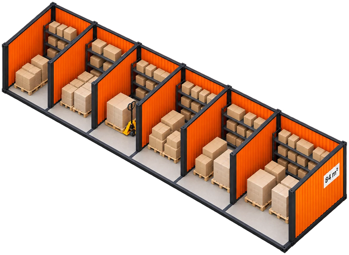 Bodega de 84 m²