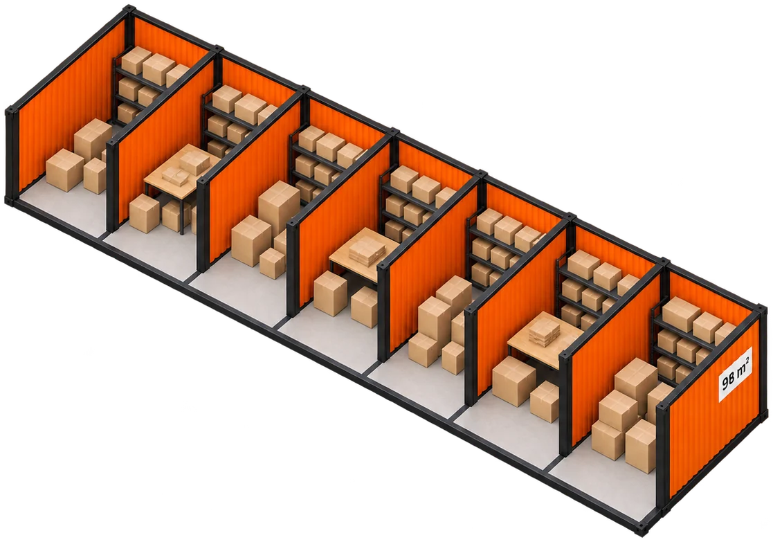 Bodega de 98 m²